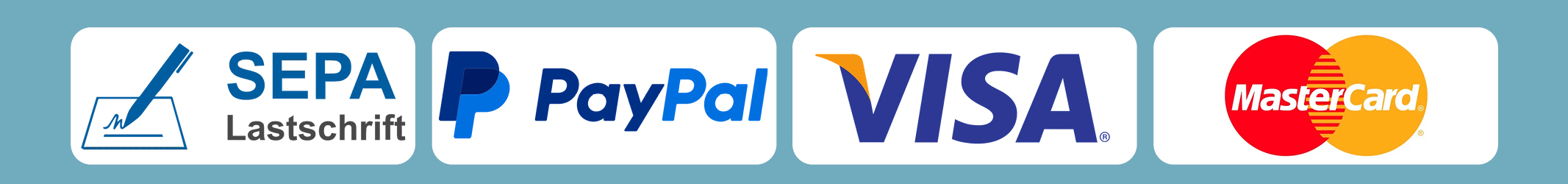 Spenden Zahlmethoden: SEPA, Paypal und Kreditkarte